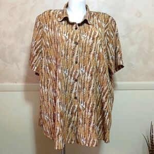 MAGGIE BARNES BUTTONDOWN TOP SIZE 32W